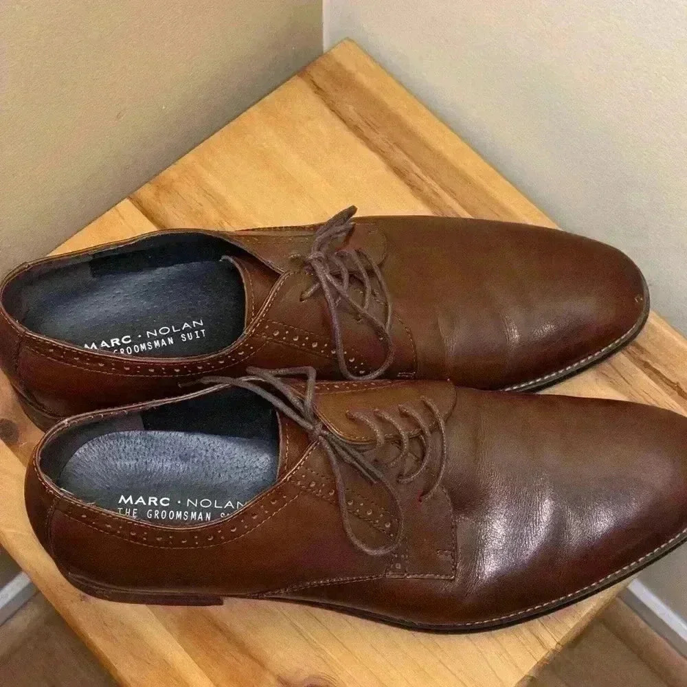 Marc Nolan “The Groomsman” Dress Shoe | Brown | Size 12 - Picture 4 of 5